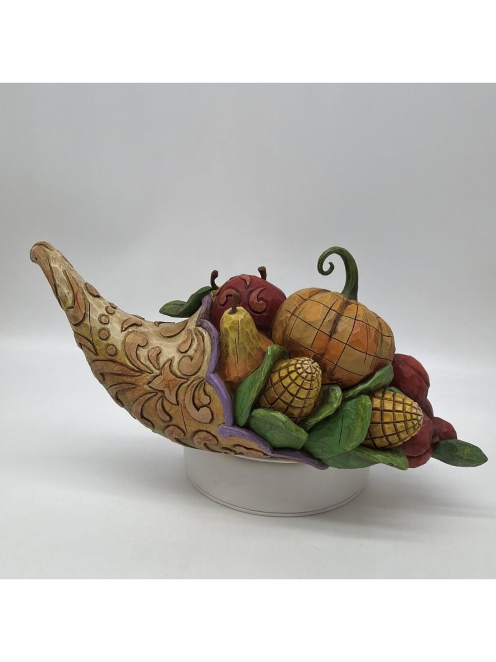 Jim Shore “Horn Of Plenty” Hardwood Creek Cornucopia